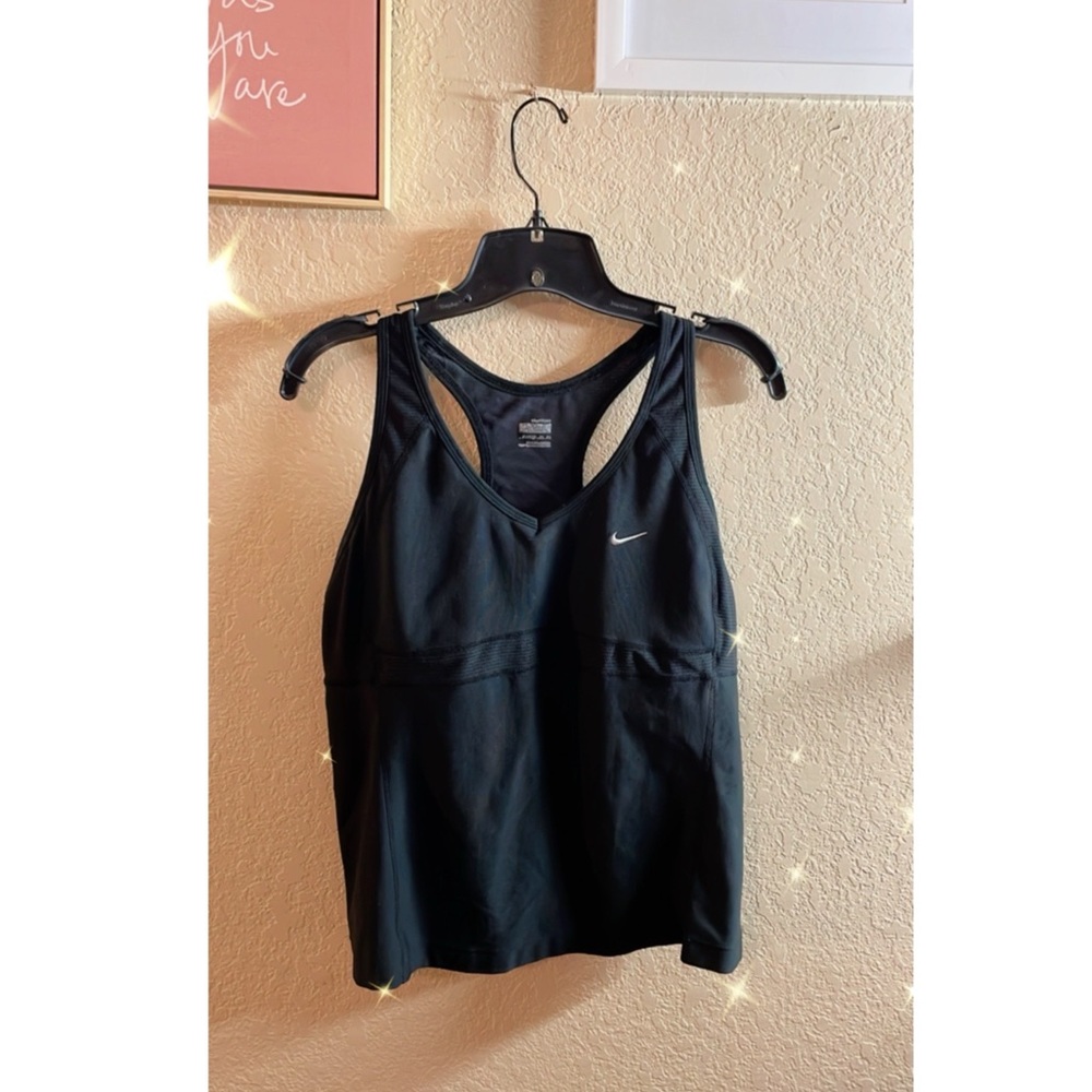 Nike Black Built in Bra Tank Top Size XL